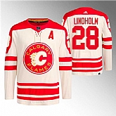 Men's Calgary Flames #28 Elias Lindholm 2023 Cream Classic Primegreen Stitched Jersey Dzhi,baseball caps,new era cap wholesale,wholesale hats